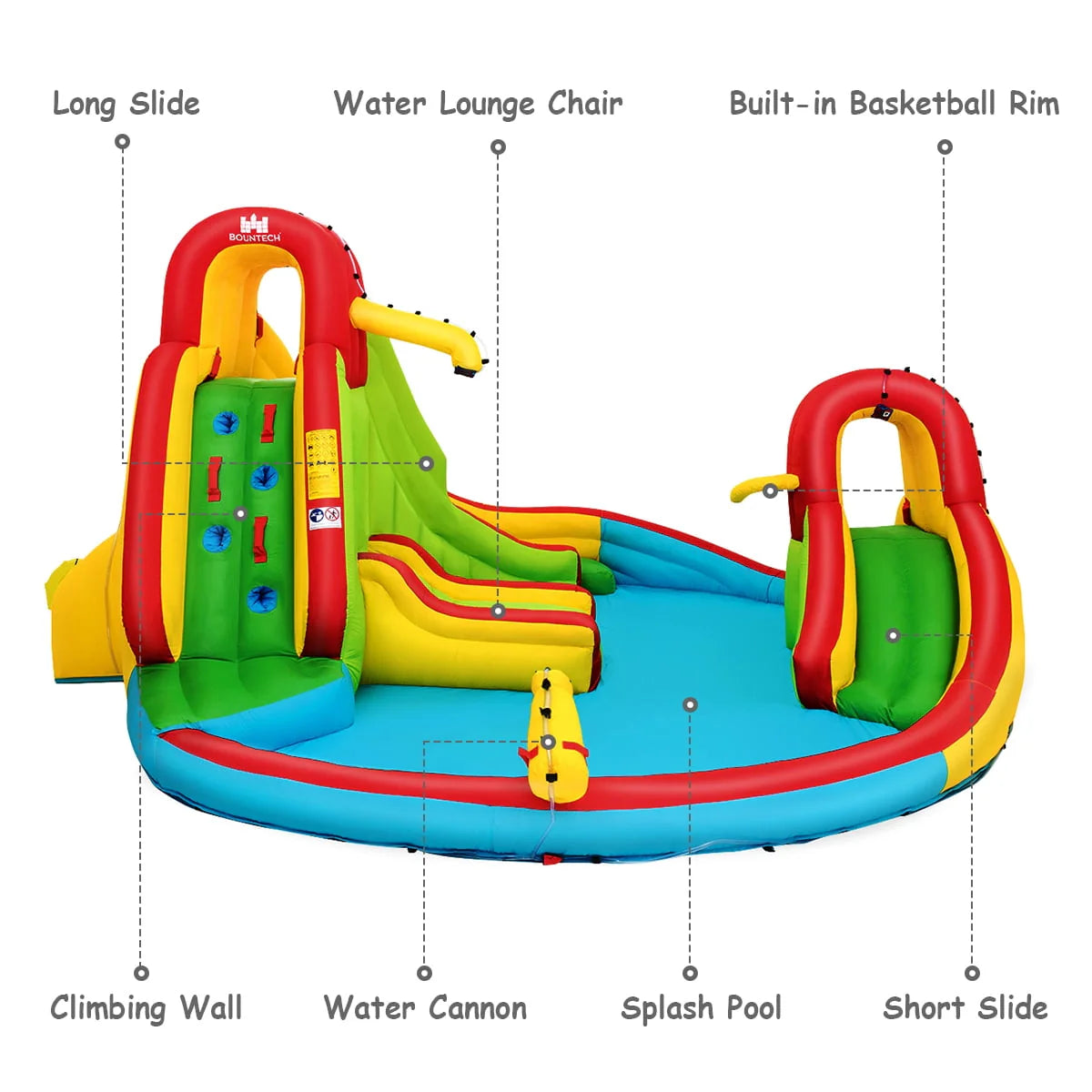 Inflatable Kids Water Slide Park with Splash Pool V755