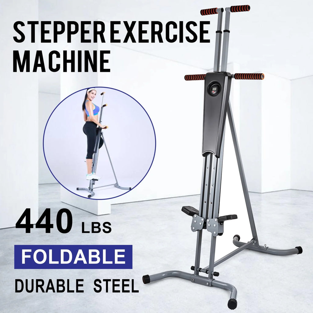Folding Vertical Climber Stepper 2 in 1 Q873393