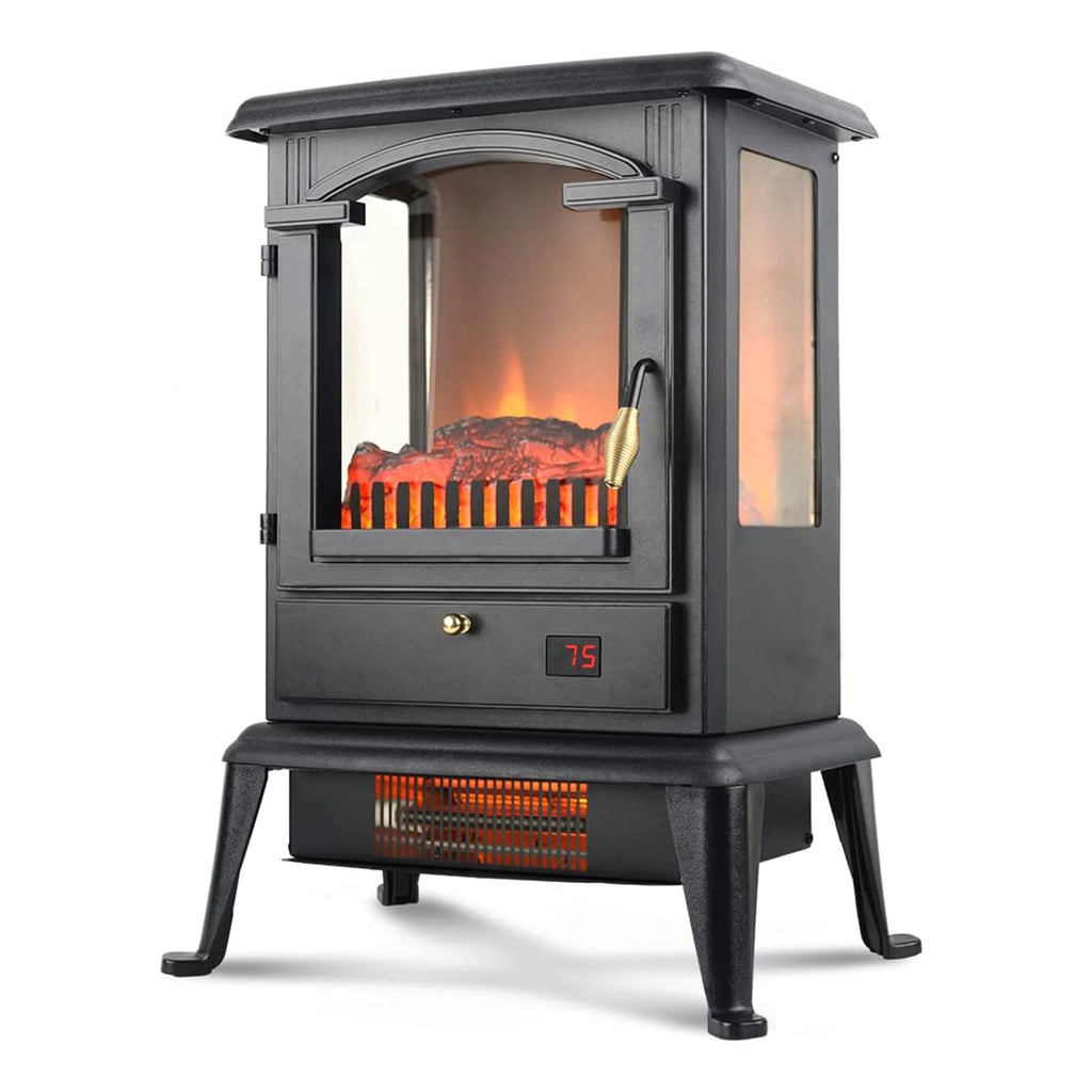 Electric Fireplace Heater Stove with Remote 2 Pack Y479044