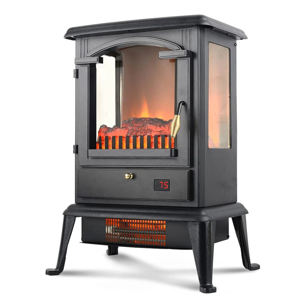 Electric Fireplace Heater Stove with Remote 2 Pack Y479044