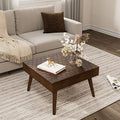 Vintage 2 Tier Wood Coffee Table with Drawers U2630