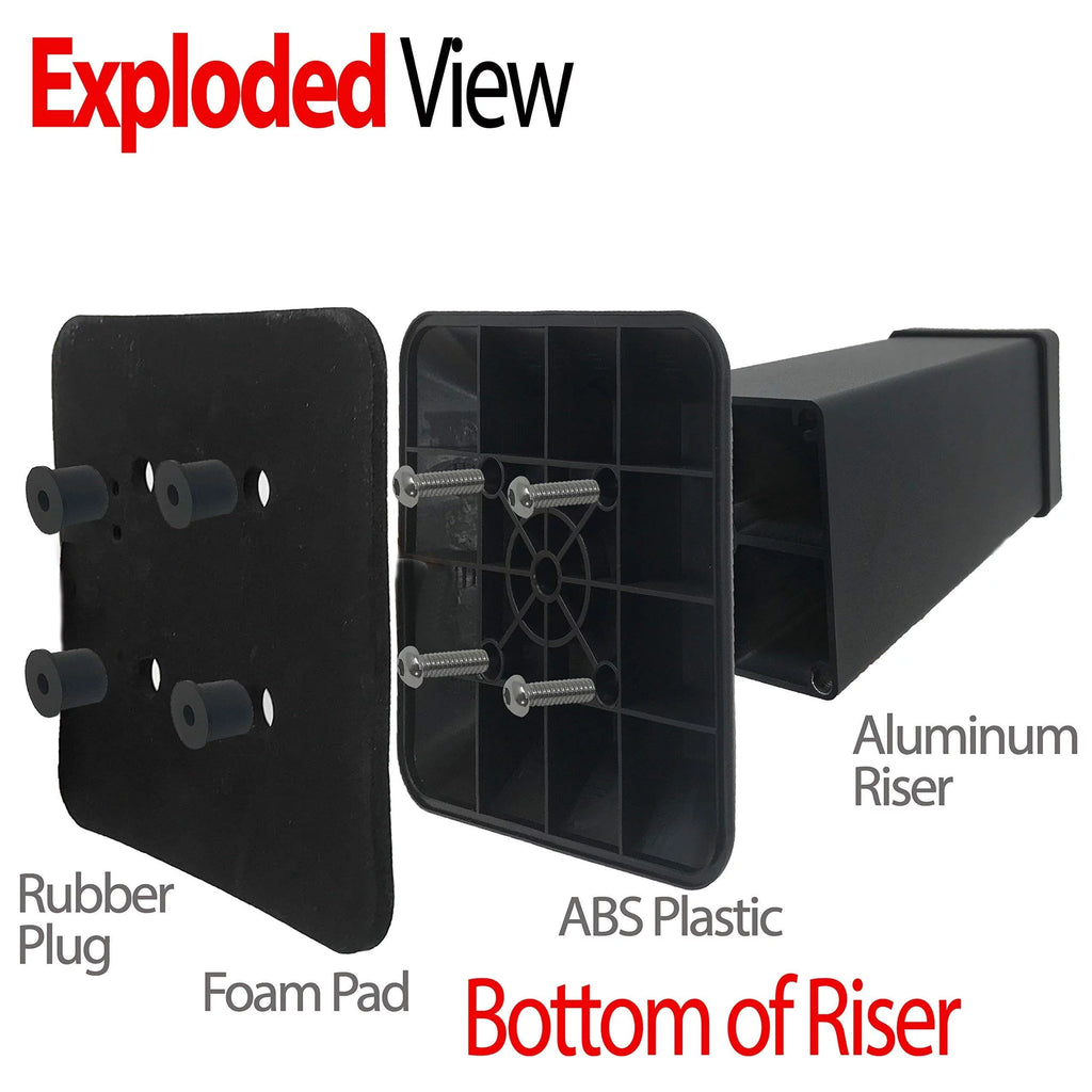 Aluminum Bed Riser 5.5 Inch Lift 4 Pack G60773