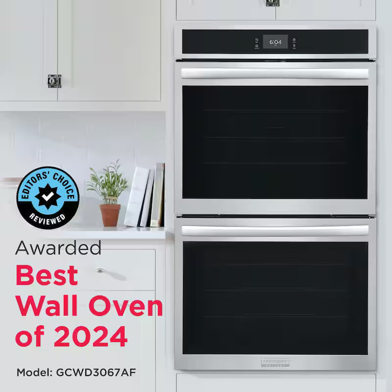 30 in. Double Electric Built-In Wall Oven in Stainless Steel with Air Fry L16124