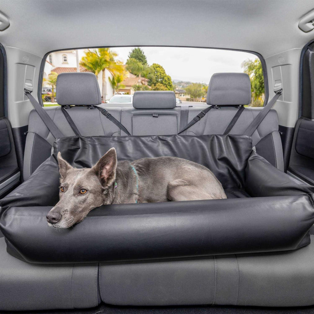 Faux Leather Memory Foam Dog Car Bed V825434