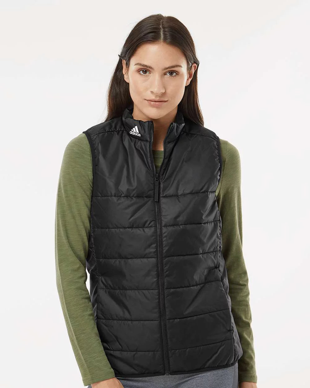 Women's Grey Puffer Vest O14205