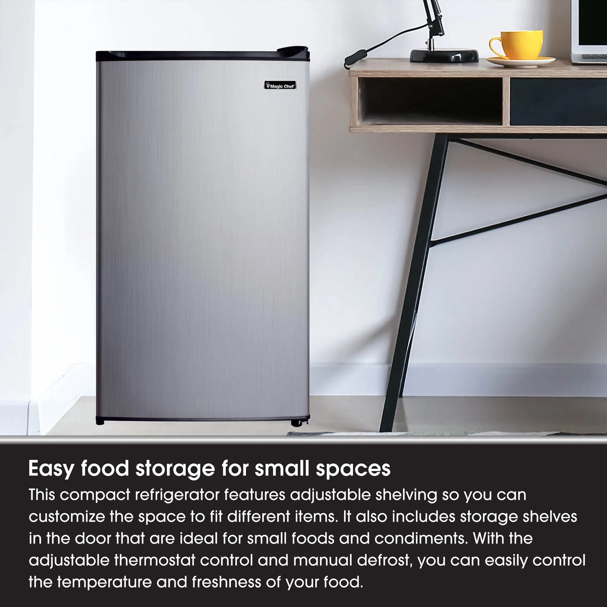 18.5 inch 3.5 Cu. ft. Compact Refrigerator Single Door V38287