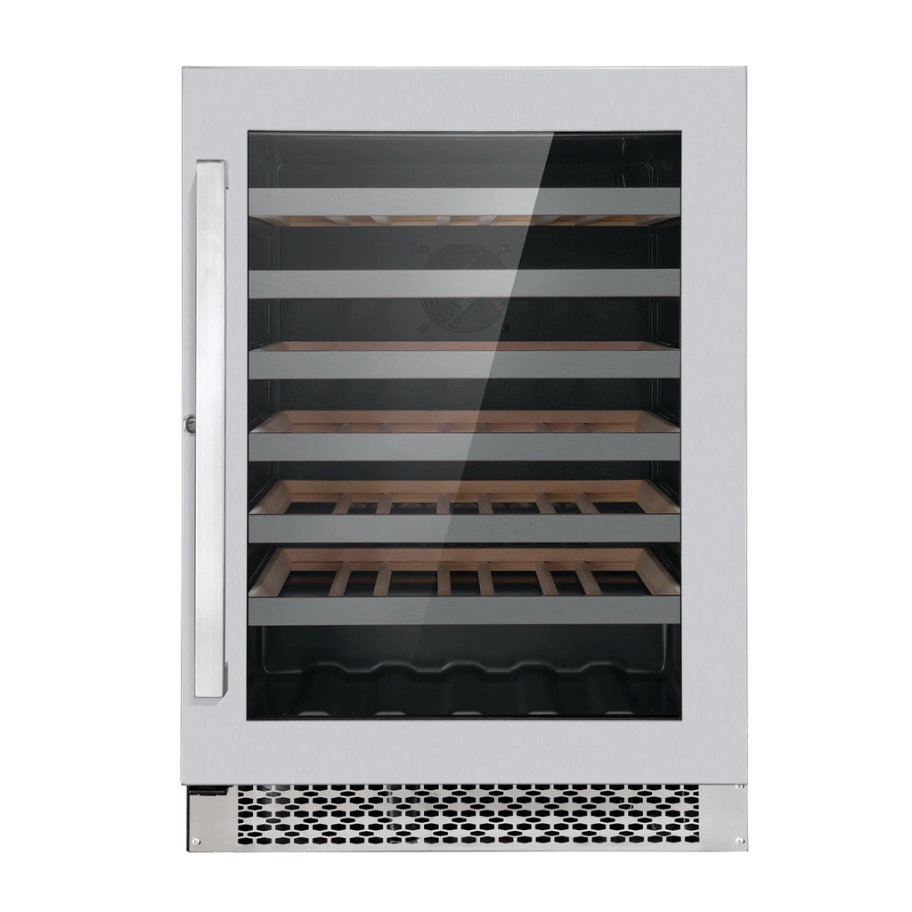 3 Piece Kitchen Appliance Package with Gas Range Range Hood and Wine Refrigerator M6183