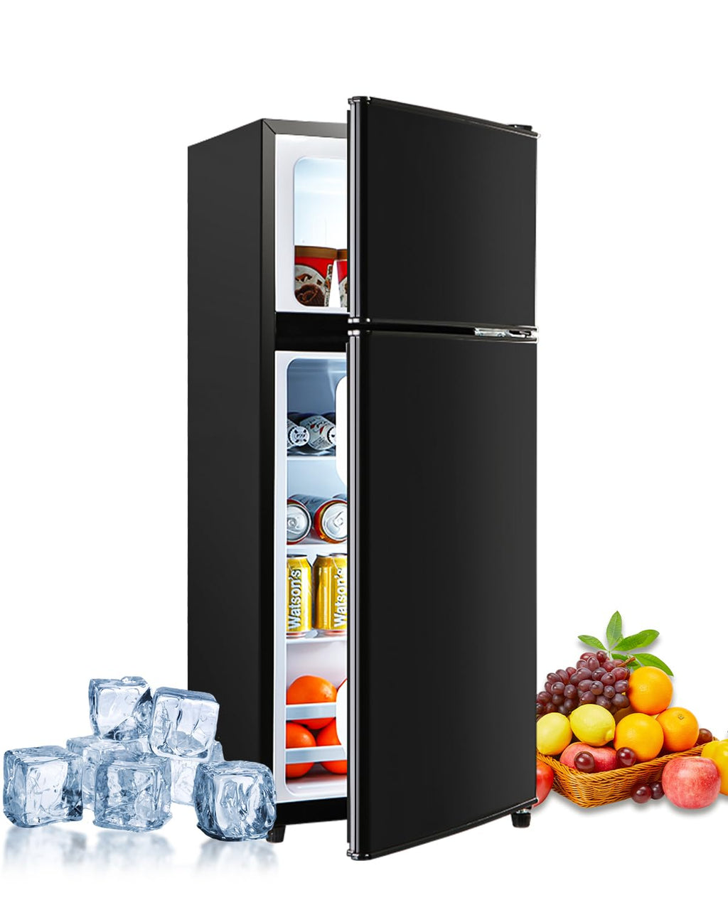 Black 3.5 Cu.Ft Compact Refrigerator with Freezer X22681