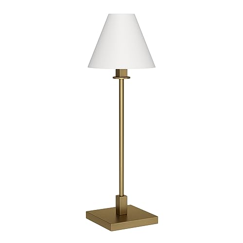 28" Tall Table Lamp with Metal Shade in Black H972359