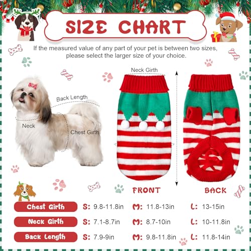4 Pack Dog Christmas Sweater I264