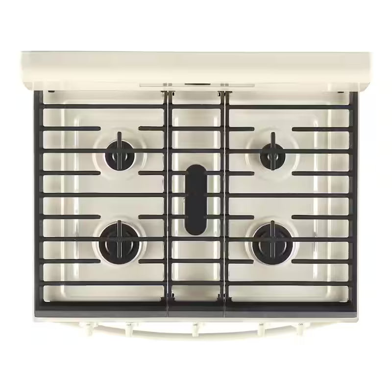 Gas Range with Self Cleaning and Center Oval Burner in Biscuit T835
