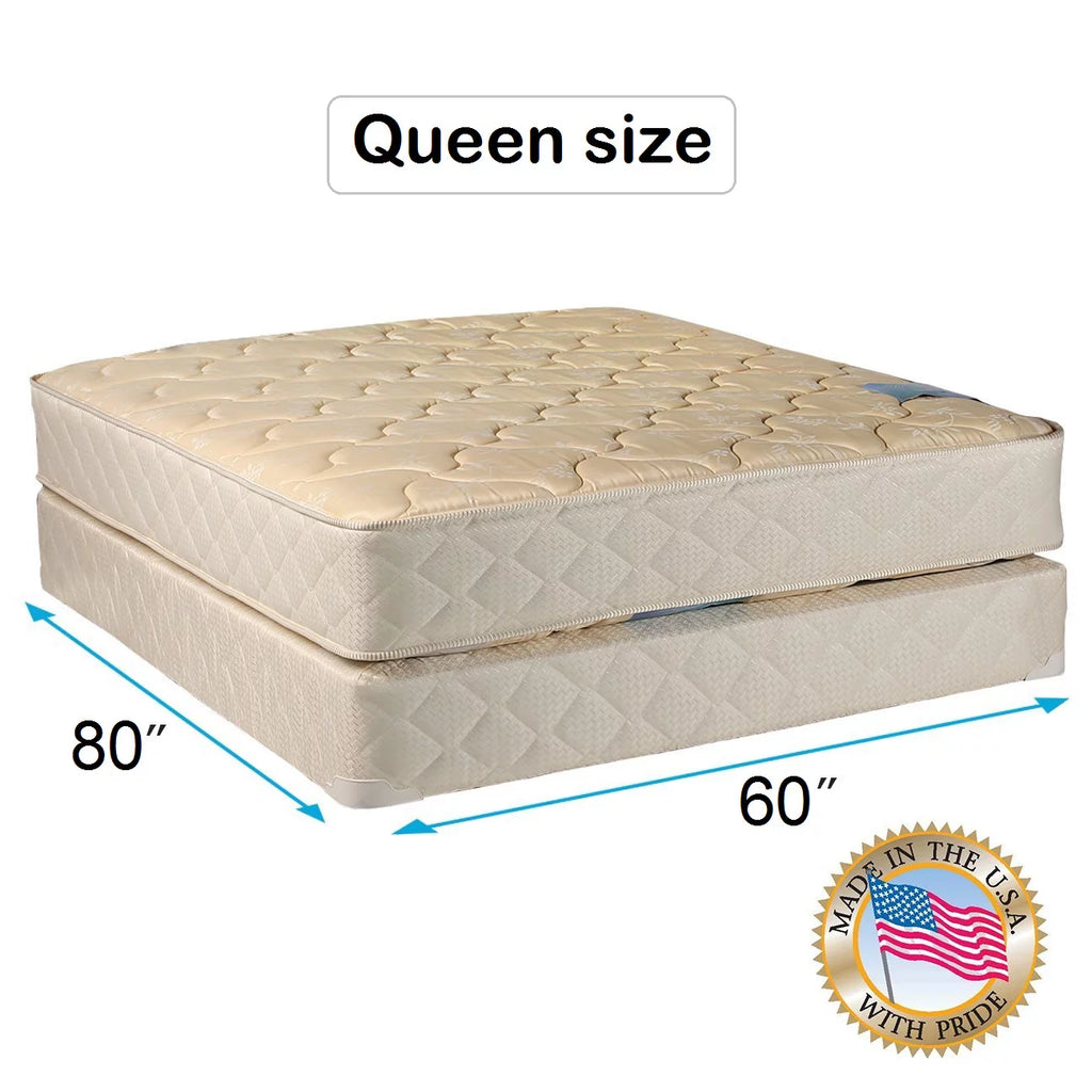Queen 60x80x9 Mattress Set with Bed Frame D93340