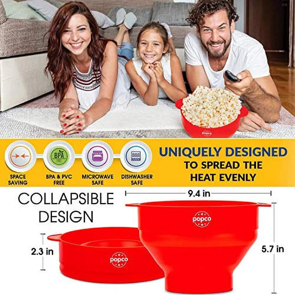 Silicone Microwave Popcorn Popper with Handles B483323