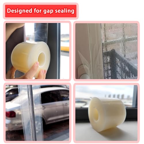 Transparent Window Weather Sealing Tape, 3 Inch x 55 Yards C421