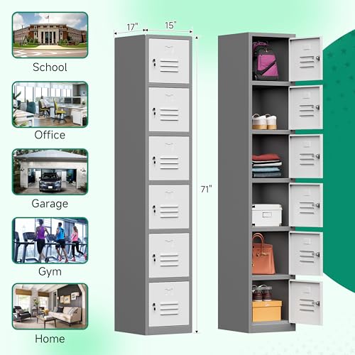 71" Metal Storage Cabinet with Lock Y440