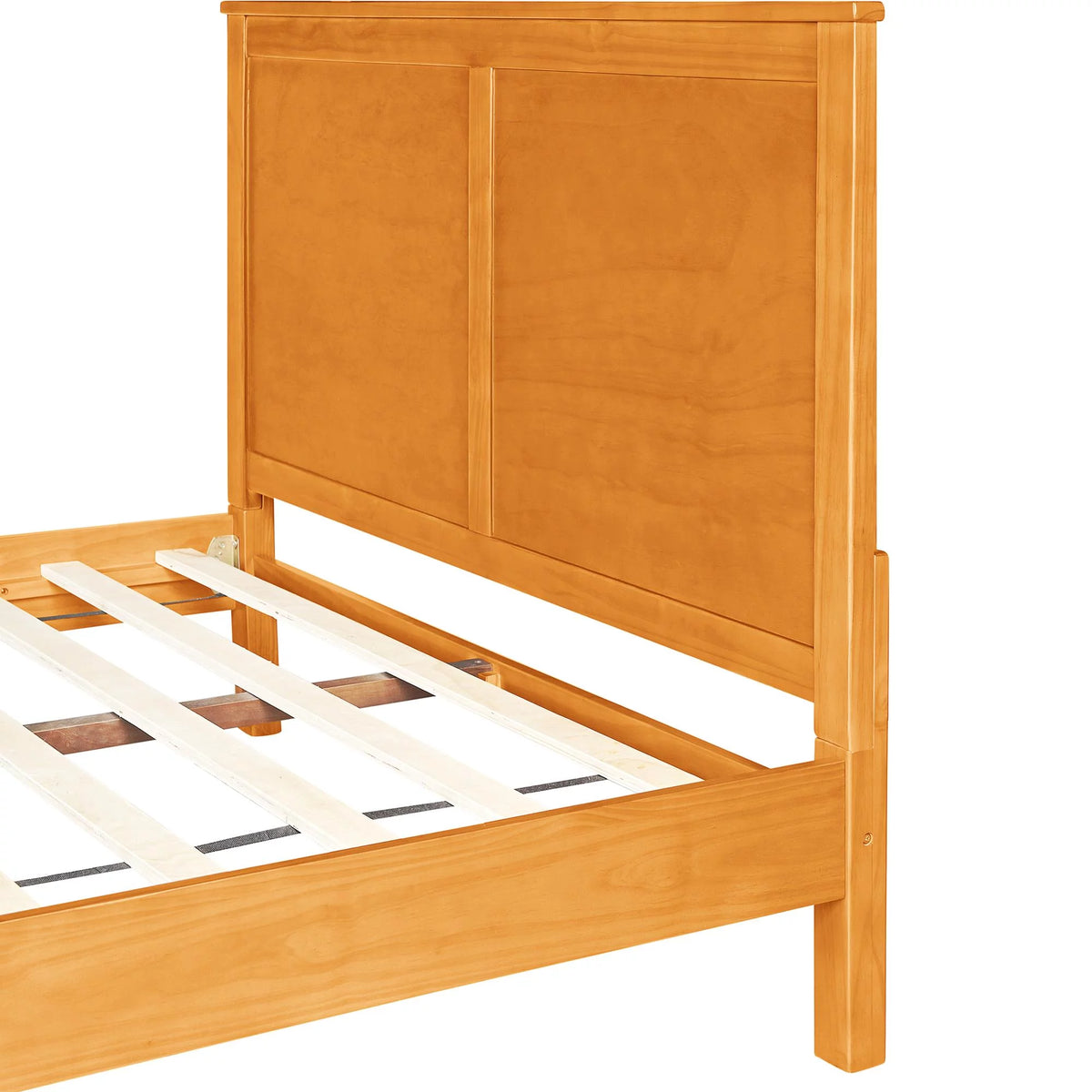 Queen Cherry Paneled Headboard Platform Bedroom Set F4015
