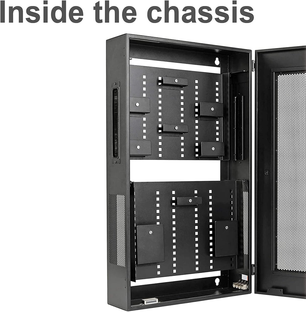 3U 19-inch Vertical Wall-Mounted Rack P3141