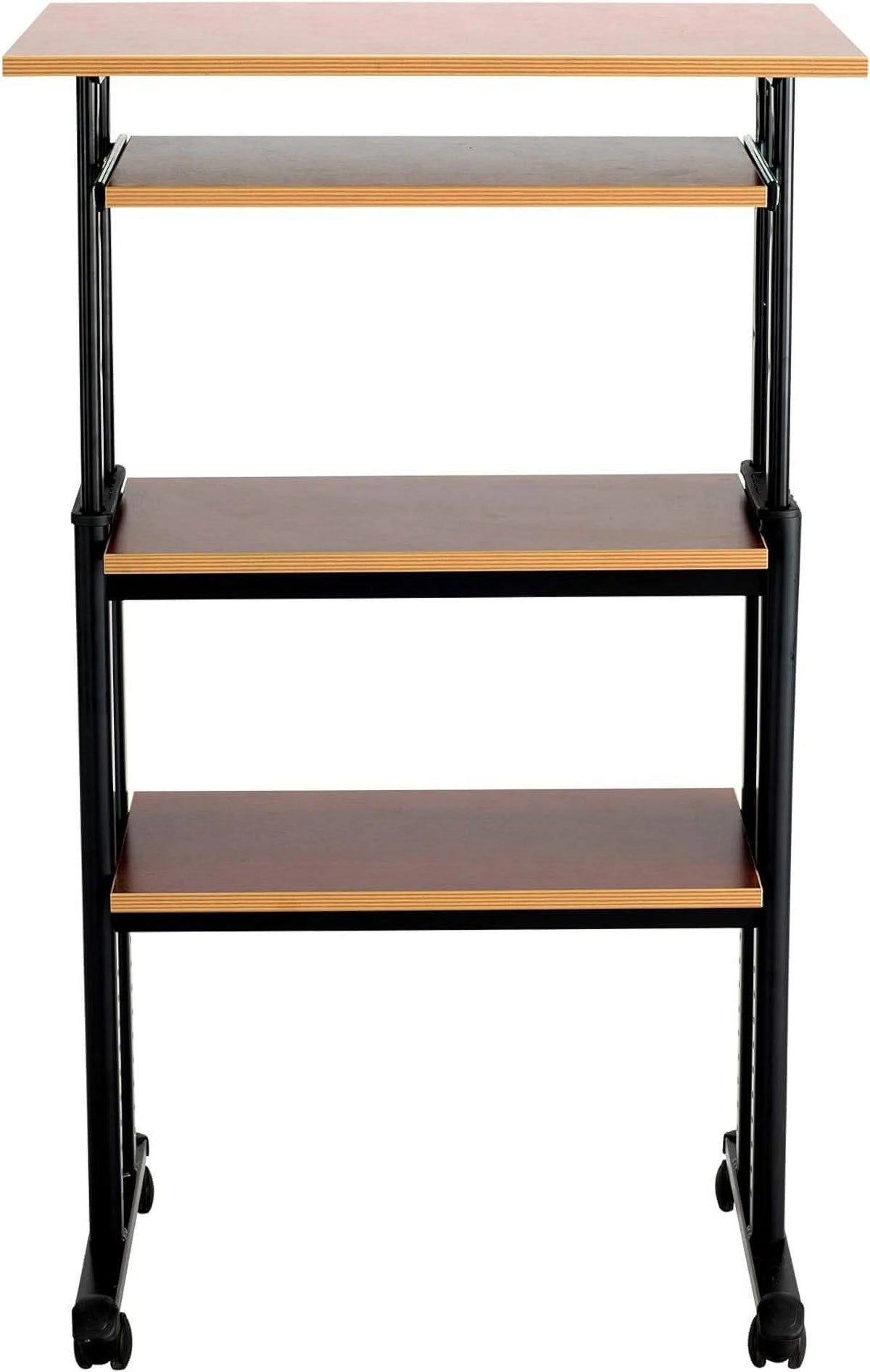 Height-Adjustable Desk with Keyboard Storage and 4 Wheels P745505