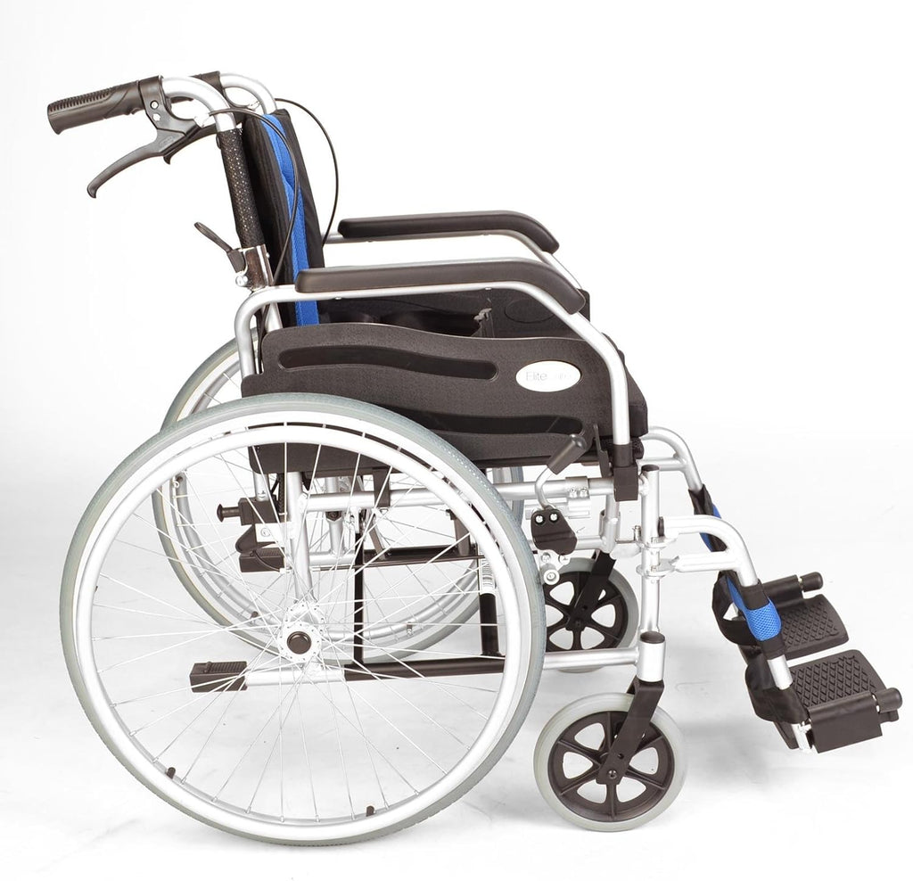 Lightweight Aluminium Folding Self Propel Wheelchair With 20-Inch Extra Wide Seat O4051