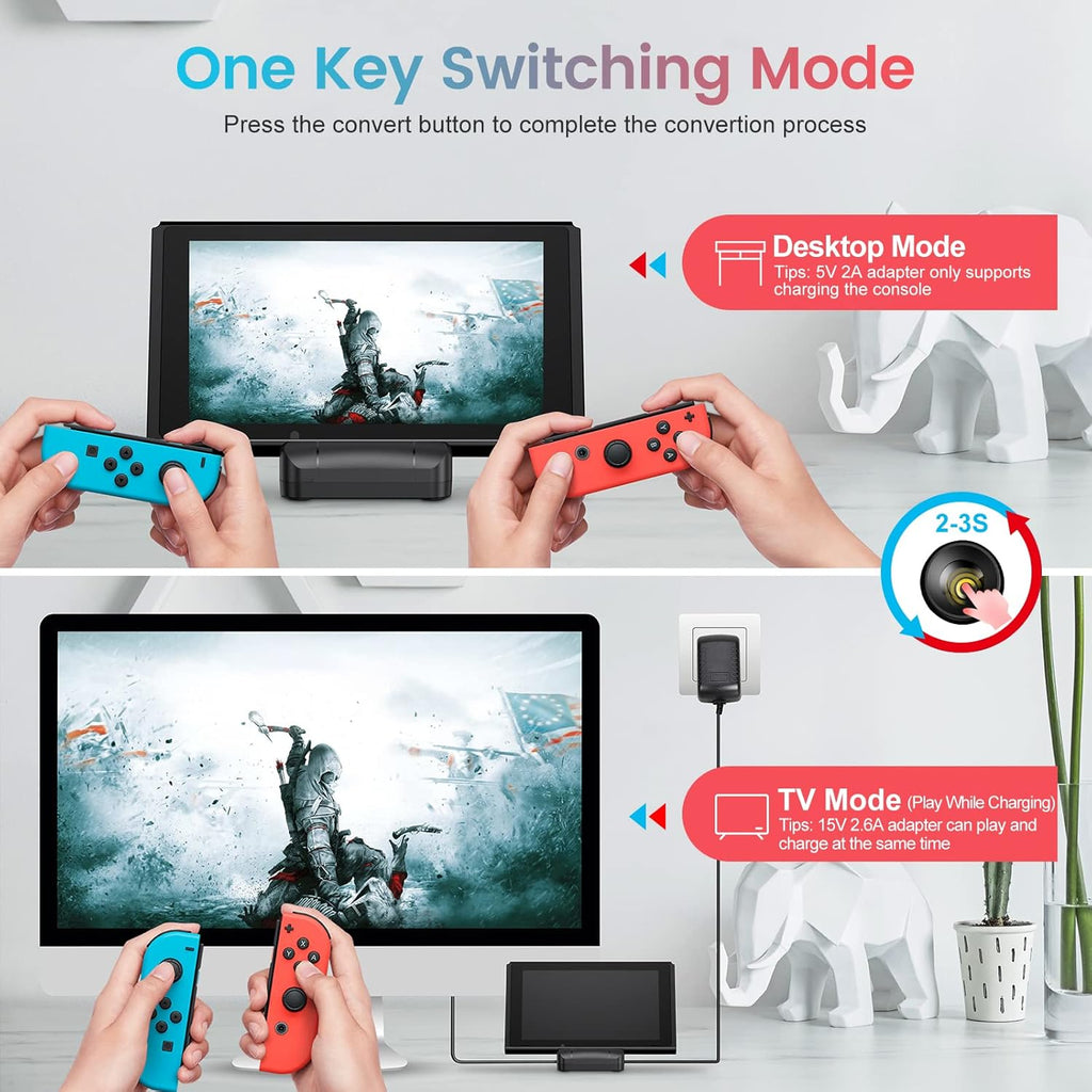 Portable Switch Dock with 4K HDMI Cable B10930