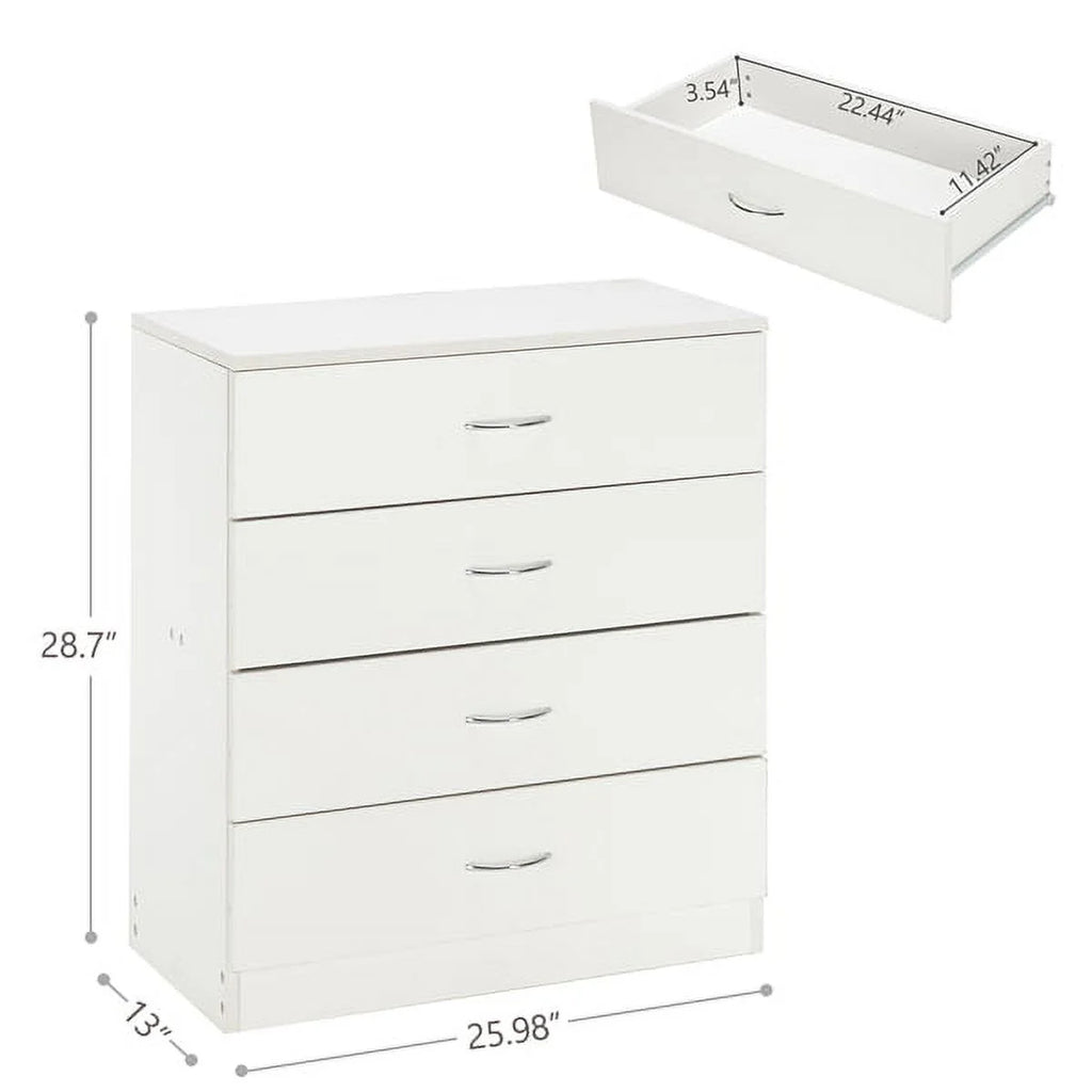 White 4 Drawer Dresser H87504