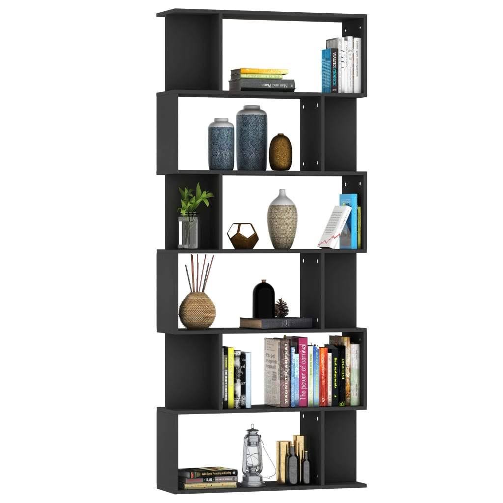 White and Sonoma Oak Chipboard Book Cabinet Room Divider Q6770