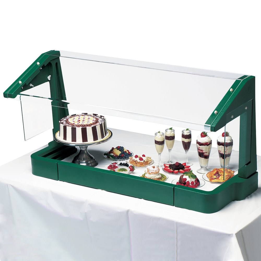 Green 48 inch Table Top Buffet Bar with Sneeze Guard D42299