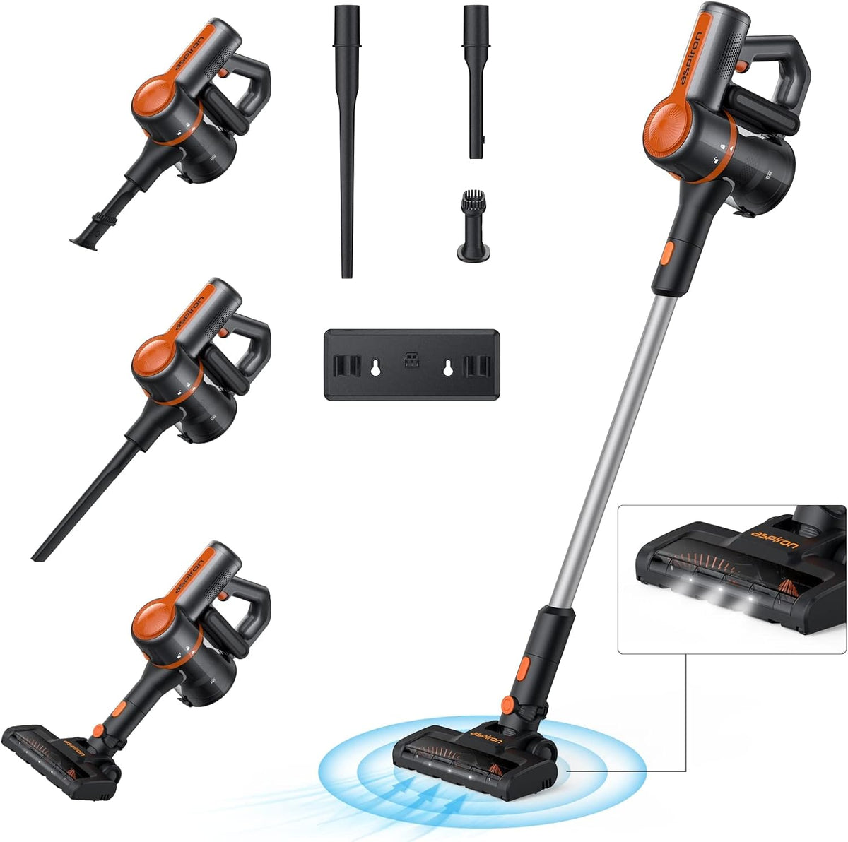 Cordless Vacuum Cleaner, 6 in 1 Stick and Handheld Vacuum with HEPA Filter J776869