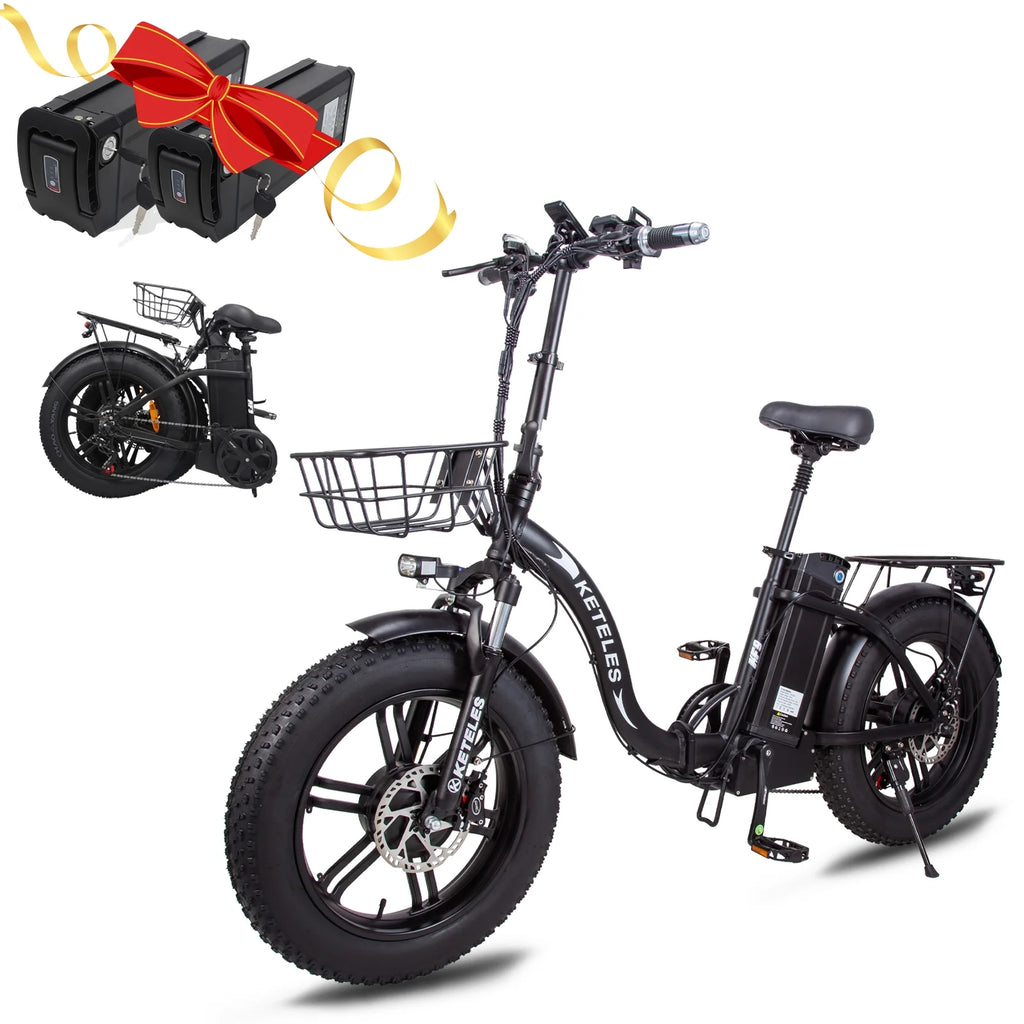 20 Fat Tire 1000W Electric Bike with 48V 17.5AH Removable Battery F526709