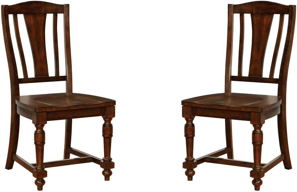 Brown Cherry Set of 2 Side Chair E66834