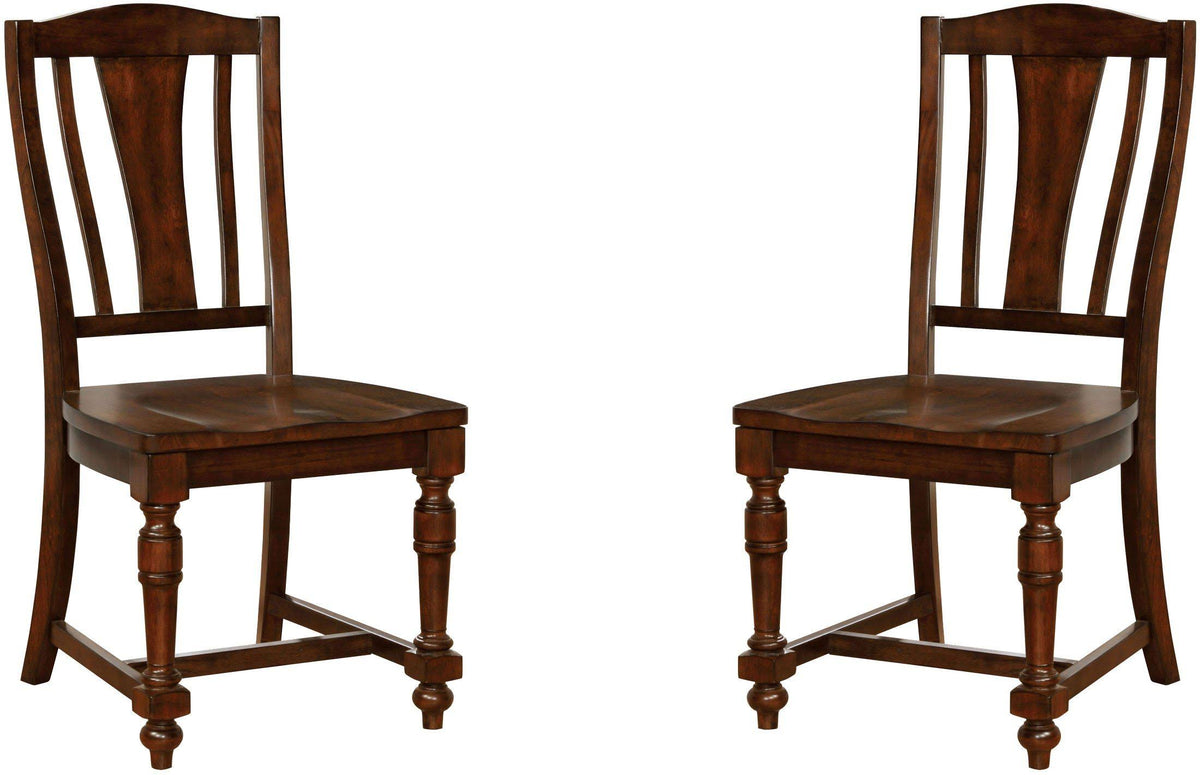 Brown Cherry Set of 2 Side Chair E66834
