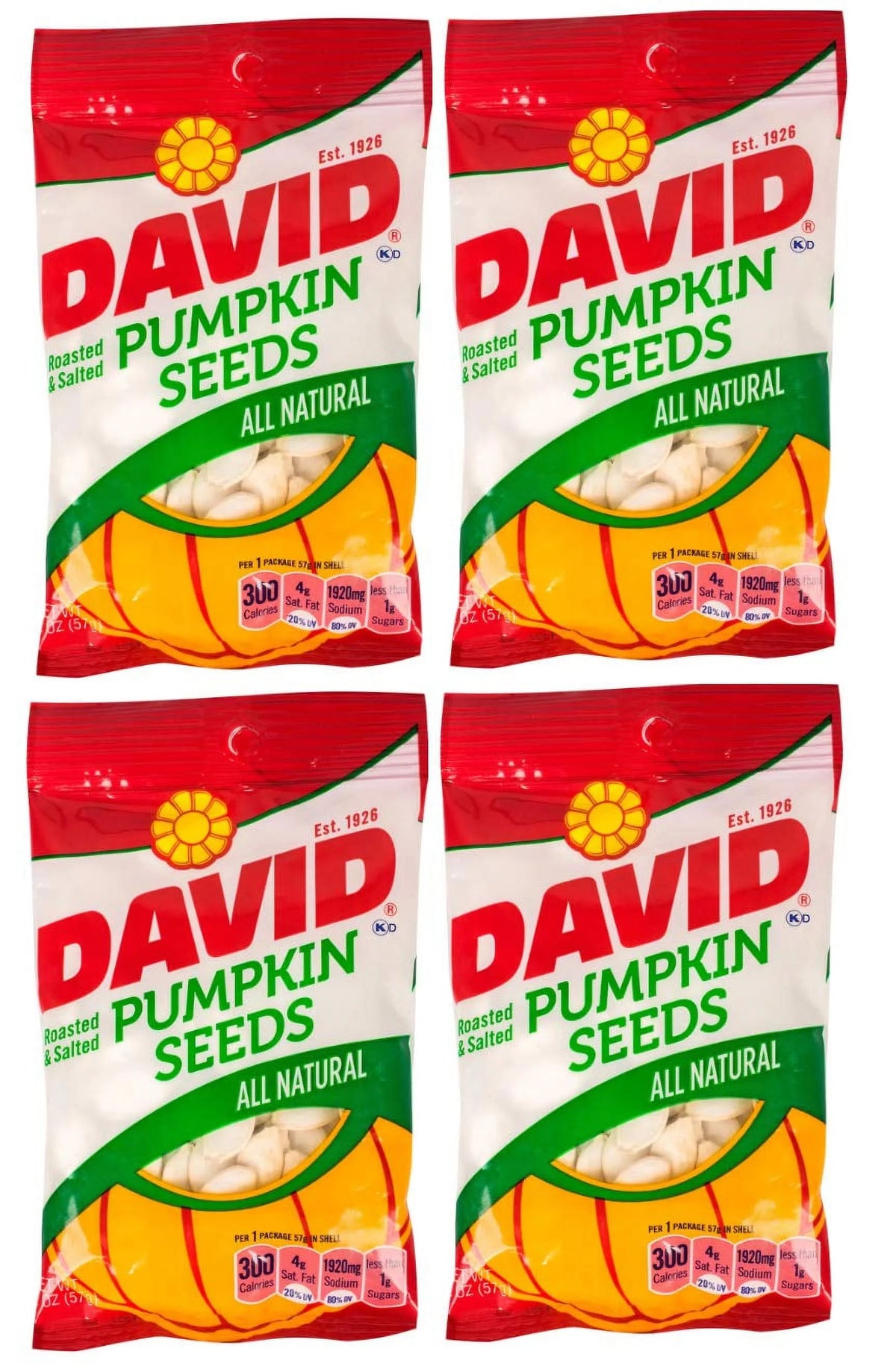 Roasted and Salted Pumpkin Seeds 4 Pack I2600