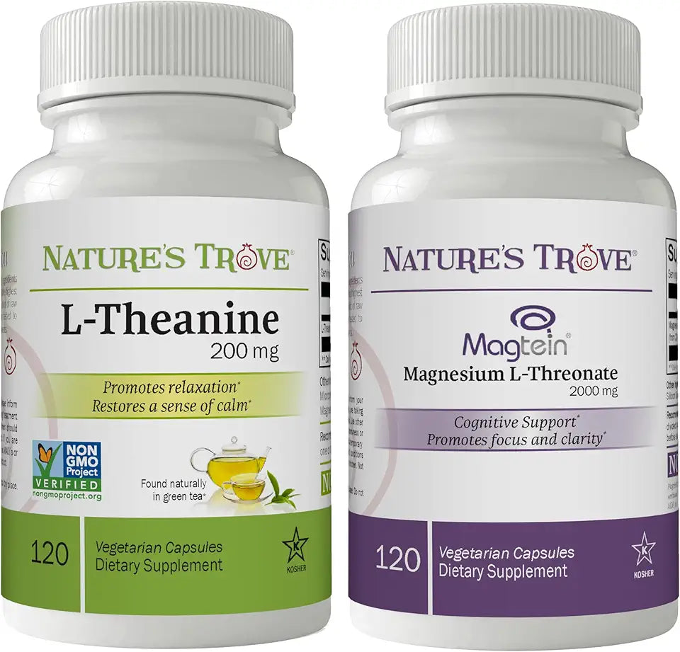 L-Theanine 200mg & Magnesium L-Threonate 2000 Mg Supplement C32368