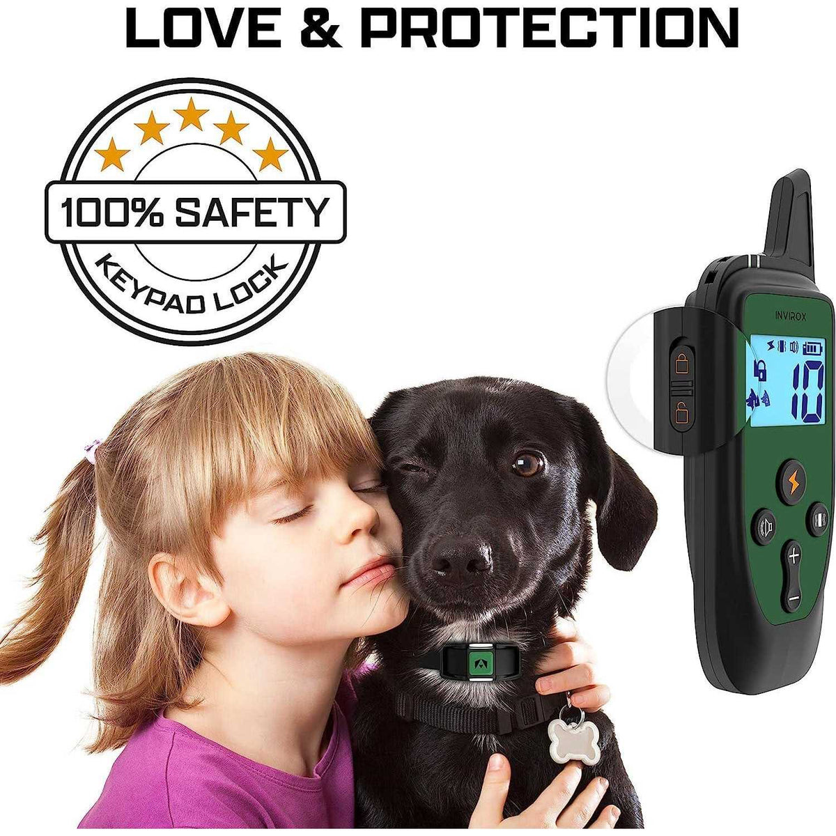 Dog Shock Collar 124 Levels Dog Training Collar C7655