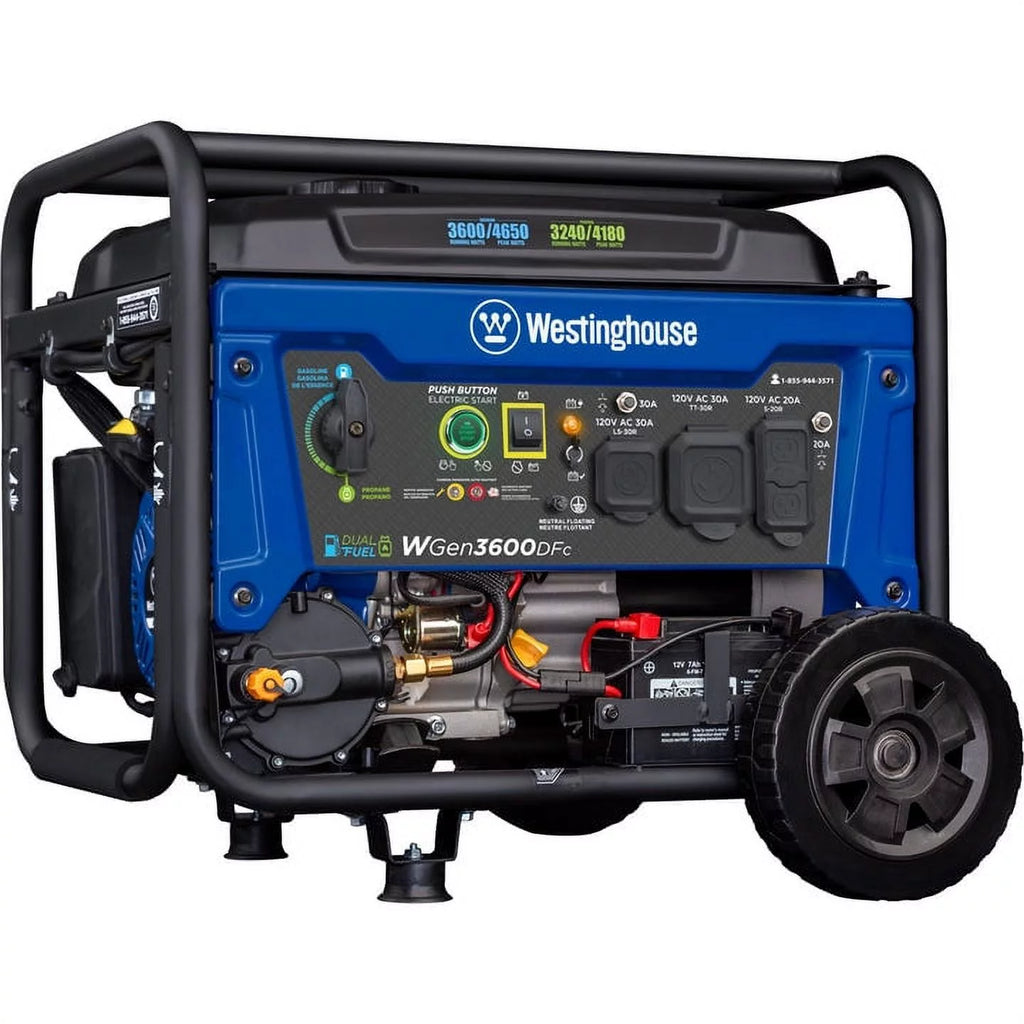 4650 Peak Watt Dual Fuel Portable Generator J149836