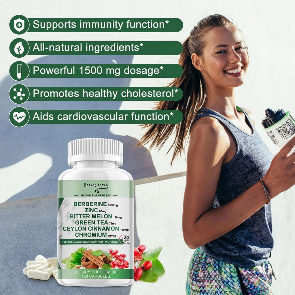 Berberine Supplement 1500mg 120 Capsule A902877