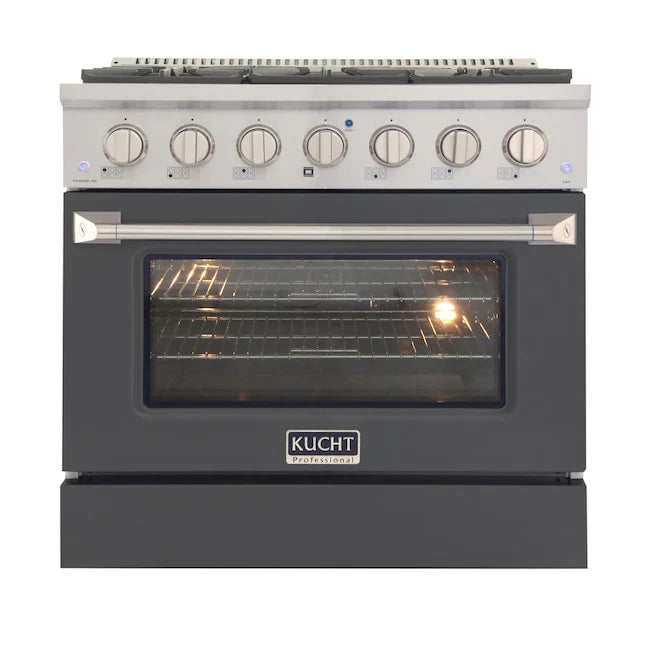 36 Propane Gas Dual Fuel Range with 4 Burners in Black J92700