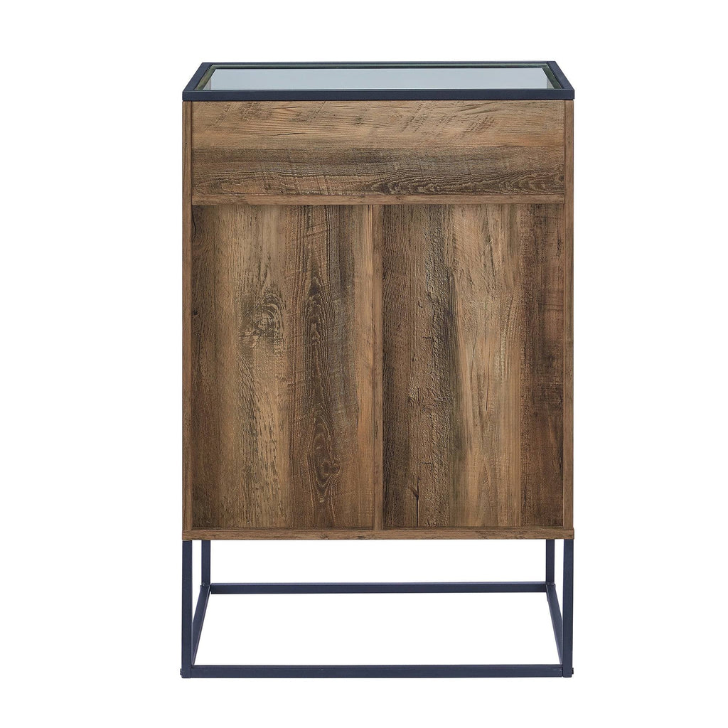 Glass Top 1-Door Bar Cabinet Q3791
