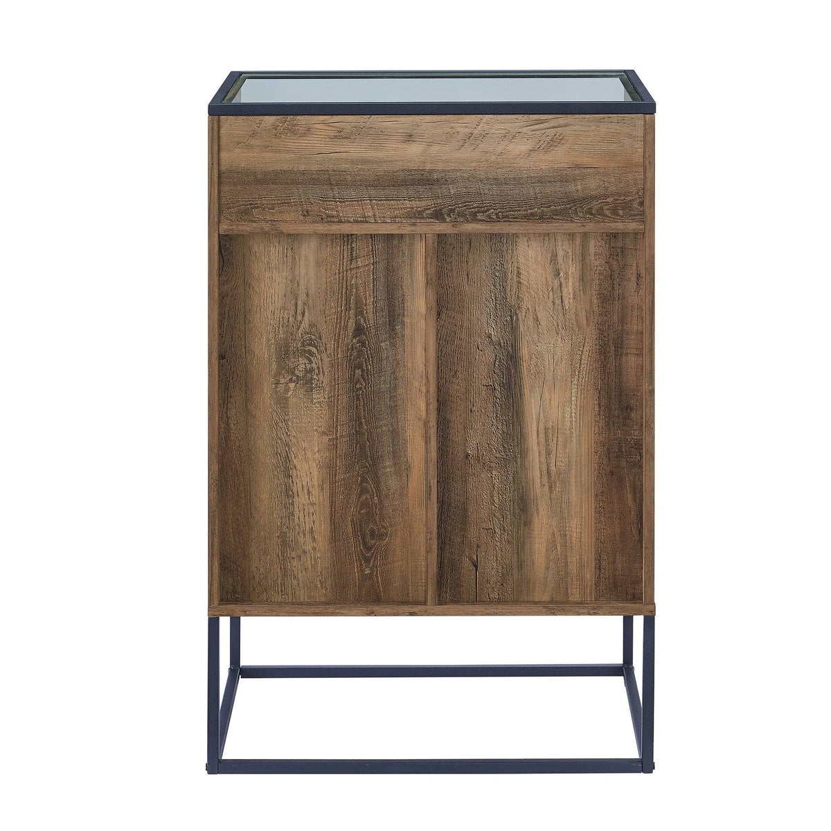 Glass Top 1-Door Bar Cabinet Q3791