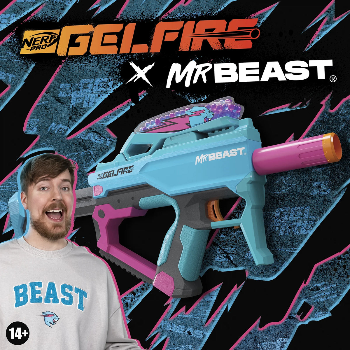Toy Gel Blaster with 20000 Water Bead Rounds and Eyewear V347454