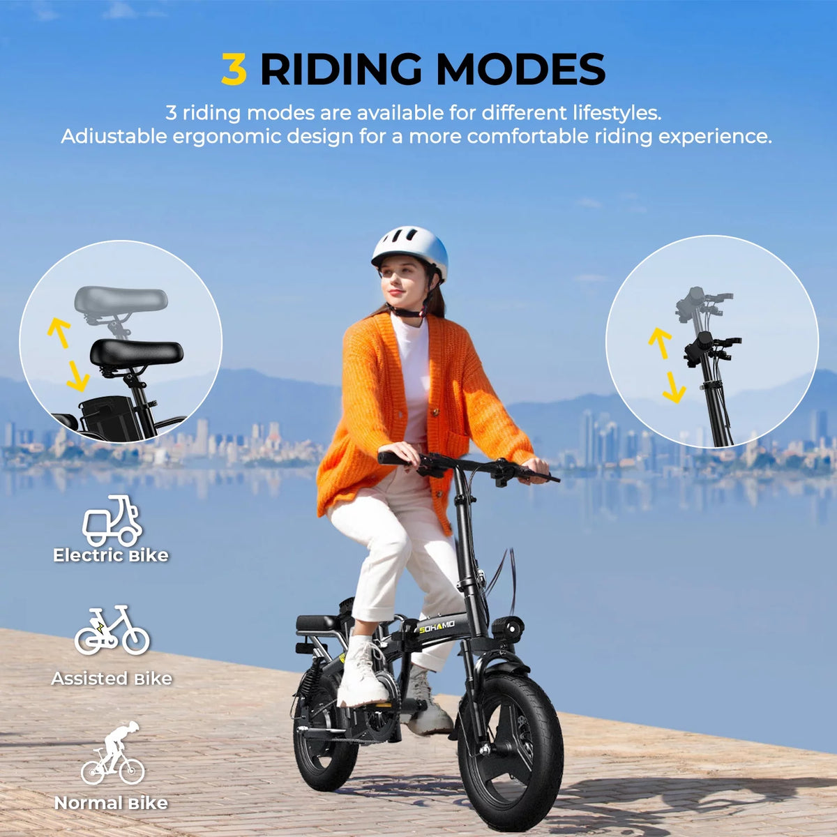 Folding Electric Bike 400W 48V 13Ah Z73178