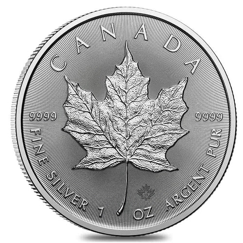 1 oz Canadian Silver Maple Leaf Coin D3440