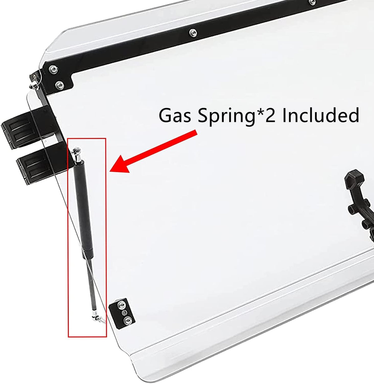 Clear Folding Windshield with Gas Spring O181684