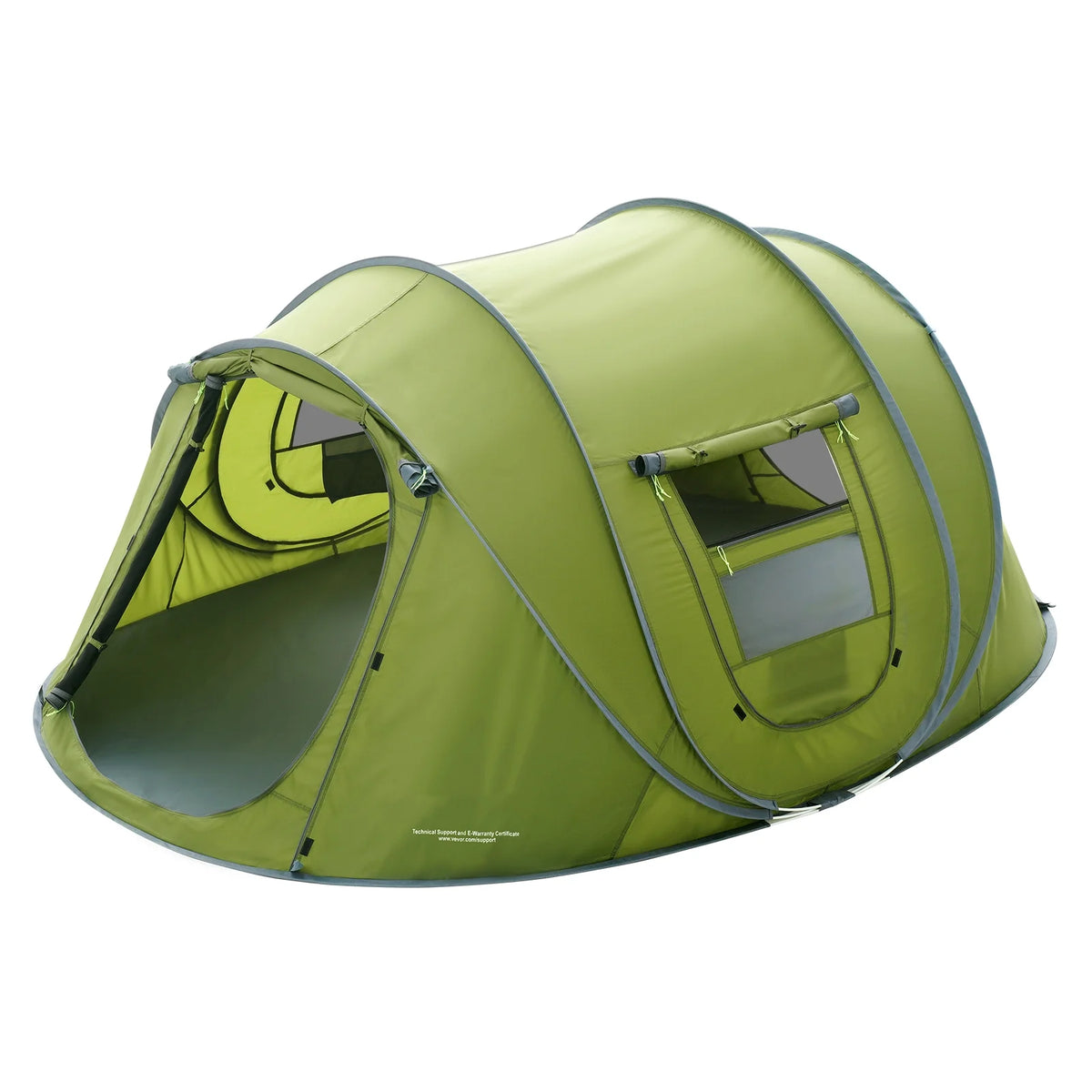 Camping Tent 9.2 x 6.6 x 4.3 ft 4 Person Waterproof Lightweight A446