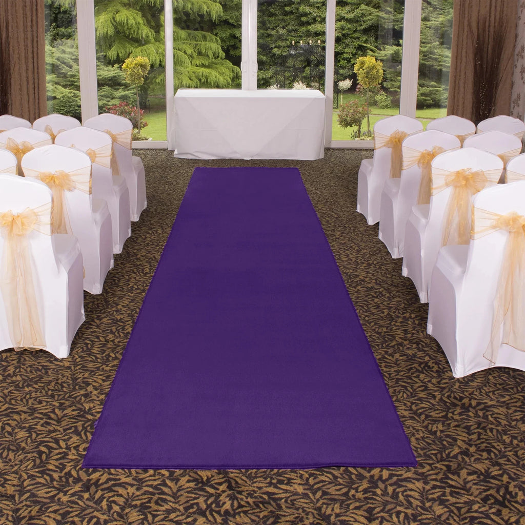 Purple Felt Aisle Runner U499091