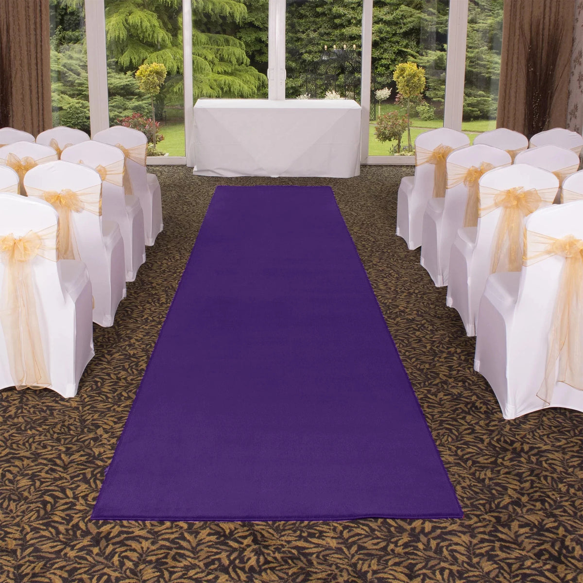 Purple Felt Aisle Runner U499091