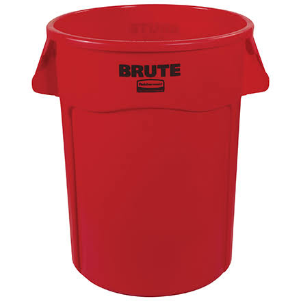 44 Gallon Red Trash Can X73187