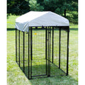 Black Vinyl Coated Welded Wire Dog Kennel O35926