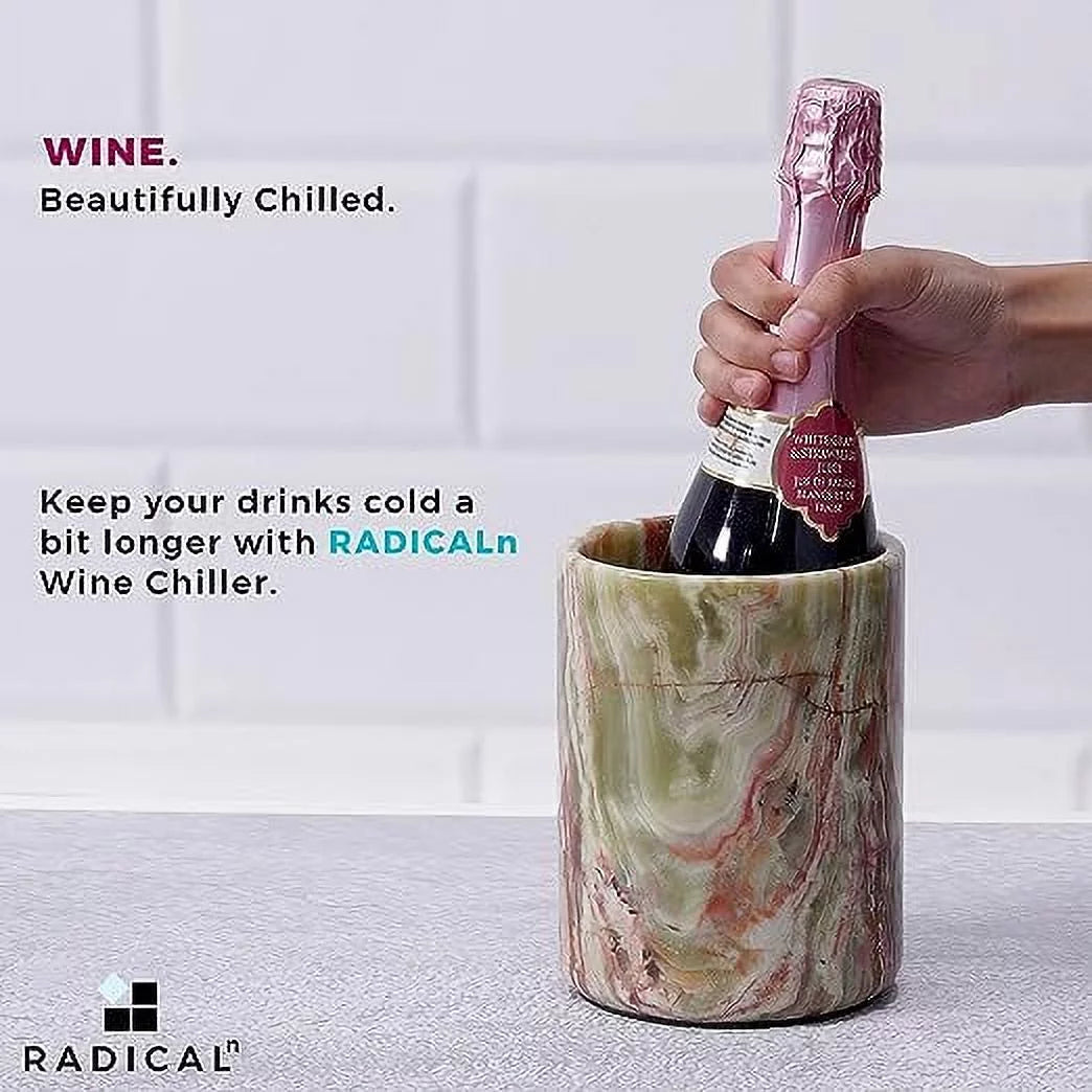 Handmade Marble Wine Chiller 5x5x6.5 Inch H47438