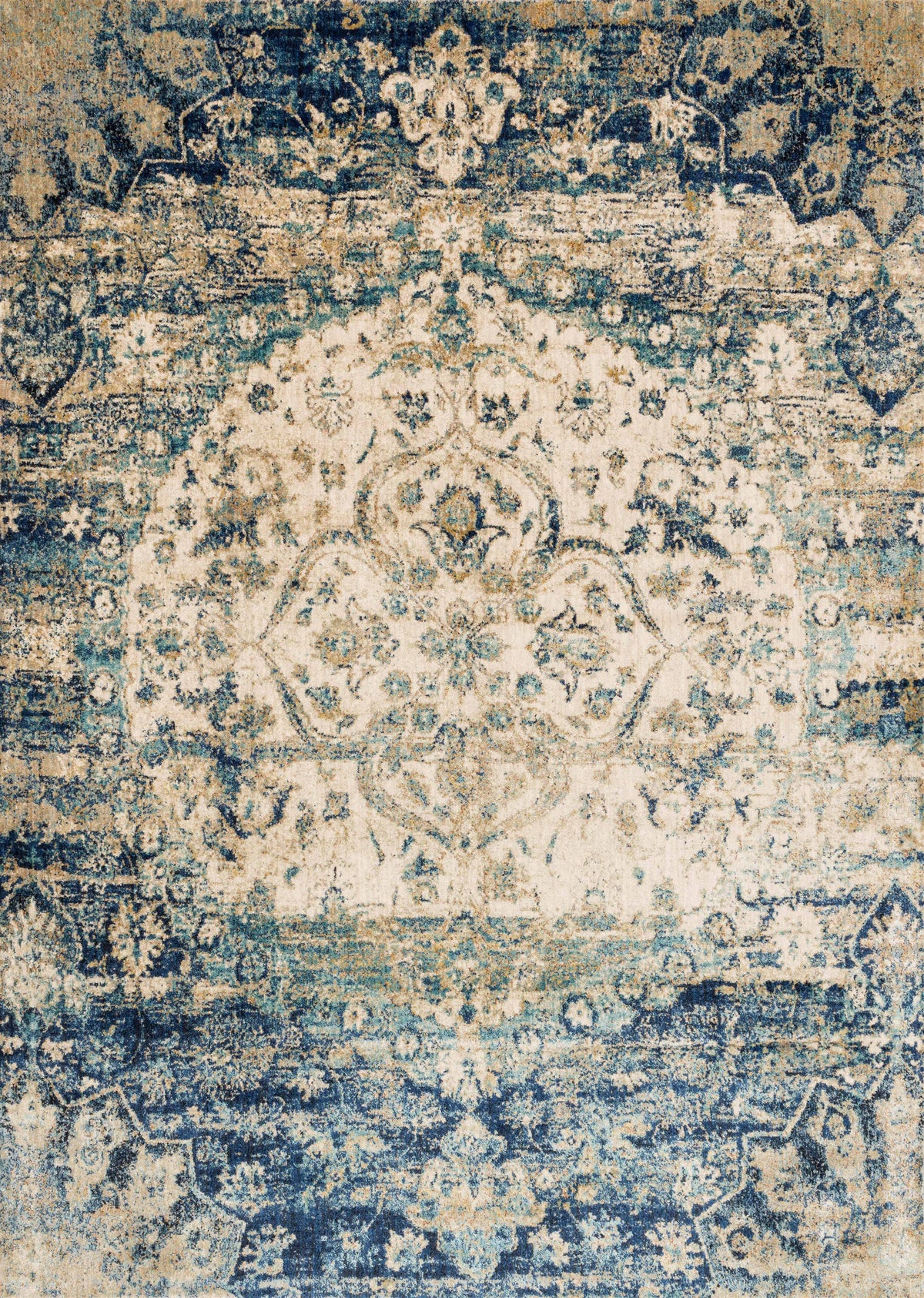 Blue Ivory 9'6 x 9'6 Rug Y55793